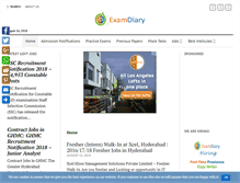 Tablet Screenshot of onlinetests.examdiary.com