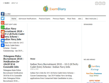 Tablet Screenshot of edu.examdiary.com